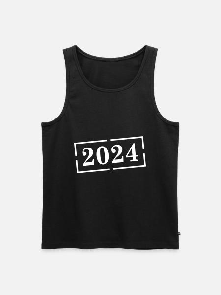 2024 year - Men's Premium Organic Tank Top - black