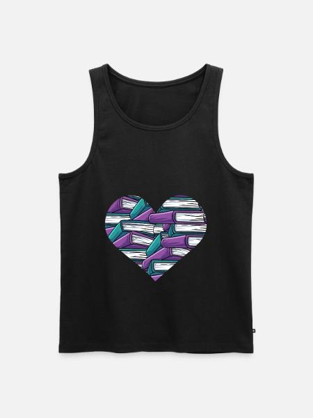 Lesen - Männer Premium Bio Tank Top - Schwarz