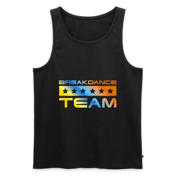 Breakdance Crew Bunt - Männer Premium Bio Tank Top - Schwarz - Vorne - Michal (187cm)