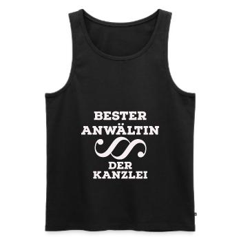 Anwältin - Männer Premium Bio Tank Top - Schwarz - Vorne - Michal (187cm)