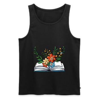 Lesen - Männer Premium Bio Tank Top - Schwarz - Vorne - AI Model Male 178 light (178cm)