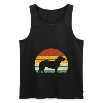 Alpine Dachsbracke Vintage Dog Owners - Men's Premium Organic Tank Top - black - Front - Michal (187cm)