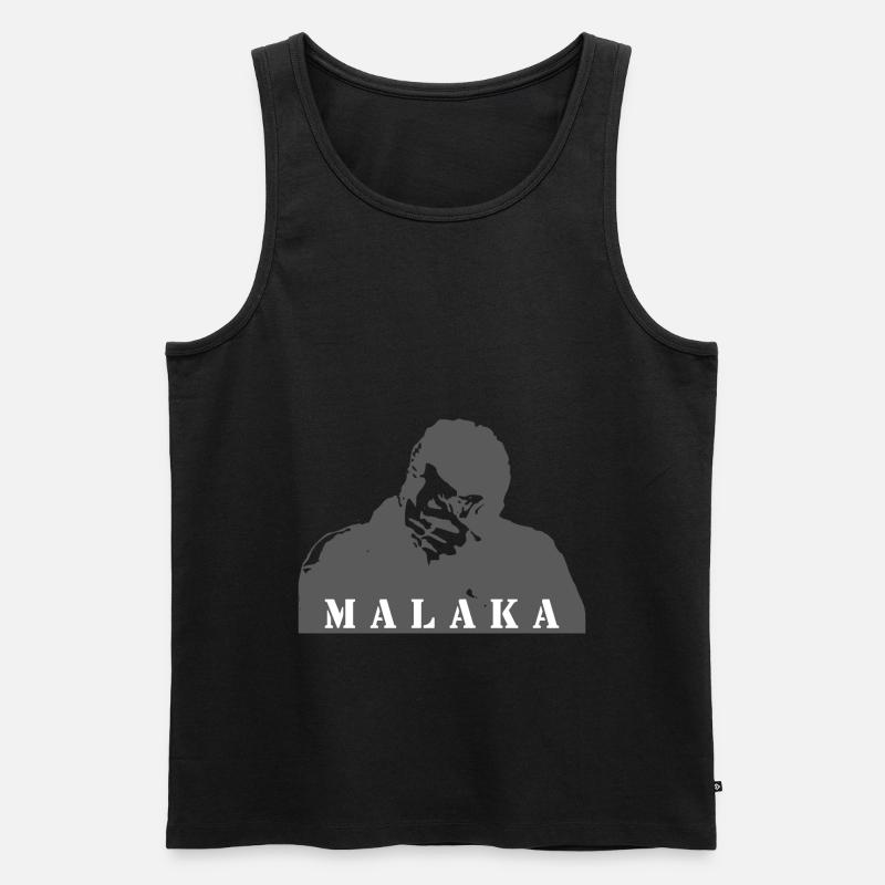 Malaka - Männer Premium Bio Tank Top - Schwarz