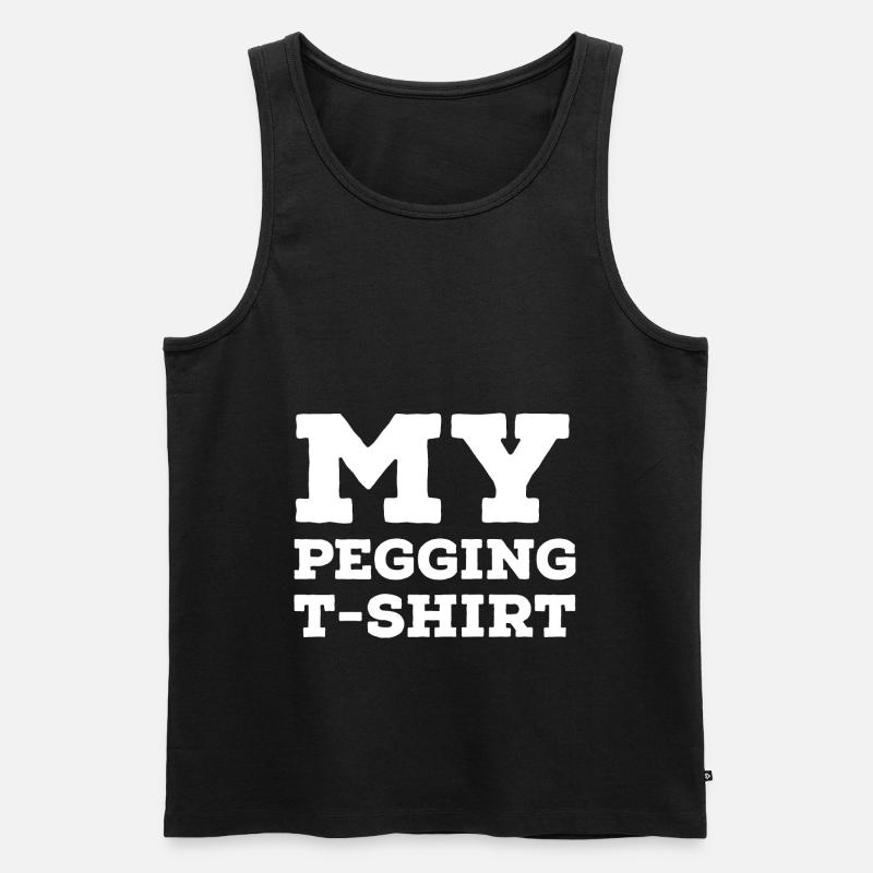 Pegging - Männer Premium Bio Tank Top - Schwarz