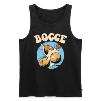 Bocce Spruch Bocce Ball mit Jack Bocci Game Bocce - Männer Premium Bio Tank Top - Schwarz - Vorne - AI Model Male 178 light (178cm)