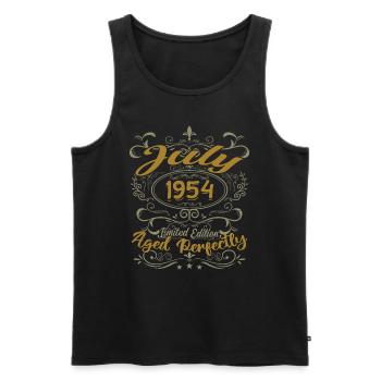 Juli 1954 Geburtstag Juli 1954 Geschenk 1954 - Männer Premium Bio Tank Top - Schwarz - Vorne - Michal (187cm)