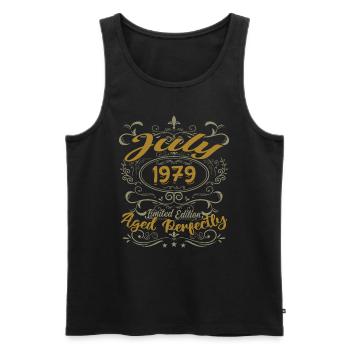 Juli 1979 Geburtstag Juli 1979 Geschenk 1979 - Männer Premium Bio Tank Top - Schwarz - Vorne - AI Model Male 178 light (178cm)