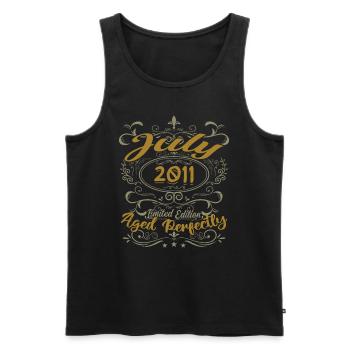 Juli 2011 Geburtstag Juli 2011 Geschenk 2011 - Männer Premium Bio Tank Top - Schwarz - Vorne - AI Model Male 178 light (178cm)
