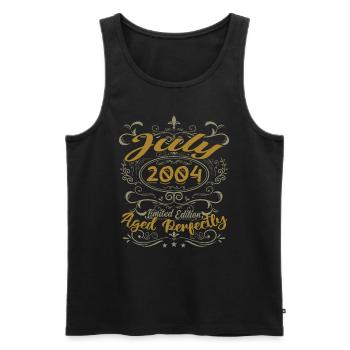 Juli 2004 Geburtstag Juli 2004 Geschenk 2004 - Männer Premium Bio Tank Top - Schwarz - Vorne - AI Model Male 178 light (178cm)