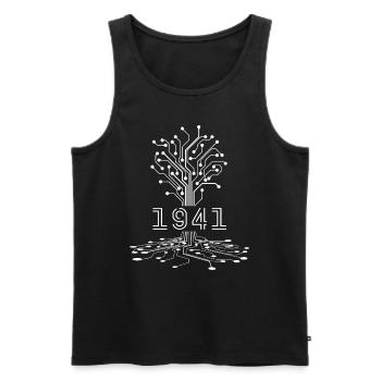 1941 Gaming Geburtstagsgeschenk, 1941 Gamer Geschenk - Männer Premium Bio Tank Top - Schwarz - Vorne - Michal (187cm)