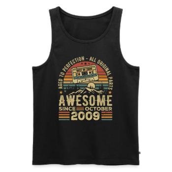 October 2009 Birthday Gift October 2009 - Men's Premium Organic Tank Top - black - Front - Michal (187cm)