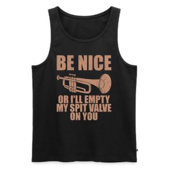 Funny Trumpet Men Women Trumpetist Trumpet Player - Débardeur bio Premium Homme - noir - Devant - Michal (187cm)