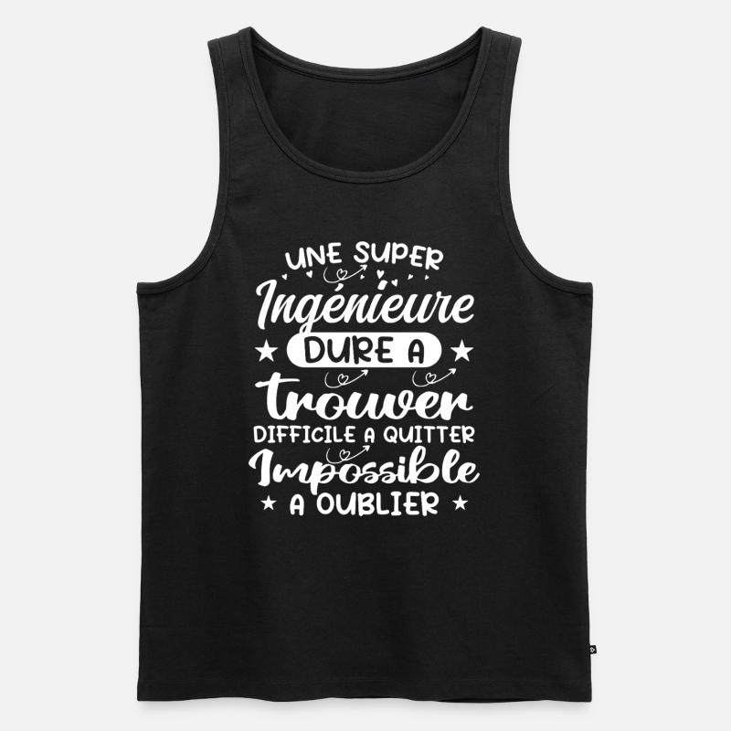 A Super Engineer - Engineer Gift - Men's Premium Organic Tank Top - black