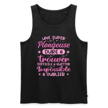 Ein Super Diver - Diver Geschenk - Männer Premium Bio Tank Top - Schwarz - Vorne - Michal (187cm)