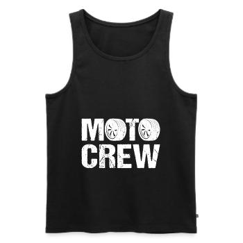 Moto Crew Motorcycle Biker - Débardeur bio Premium Homme - noir - Devant - Michal (187cm)