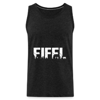 Eifel Wald Wandern - Männer Premium Bio Tank Top - Anthrazit - Vorne - Alexander (188cm)