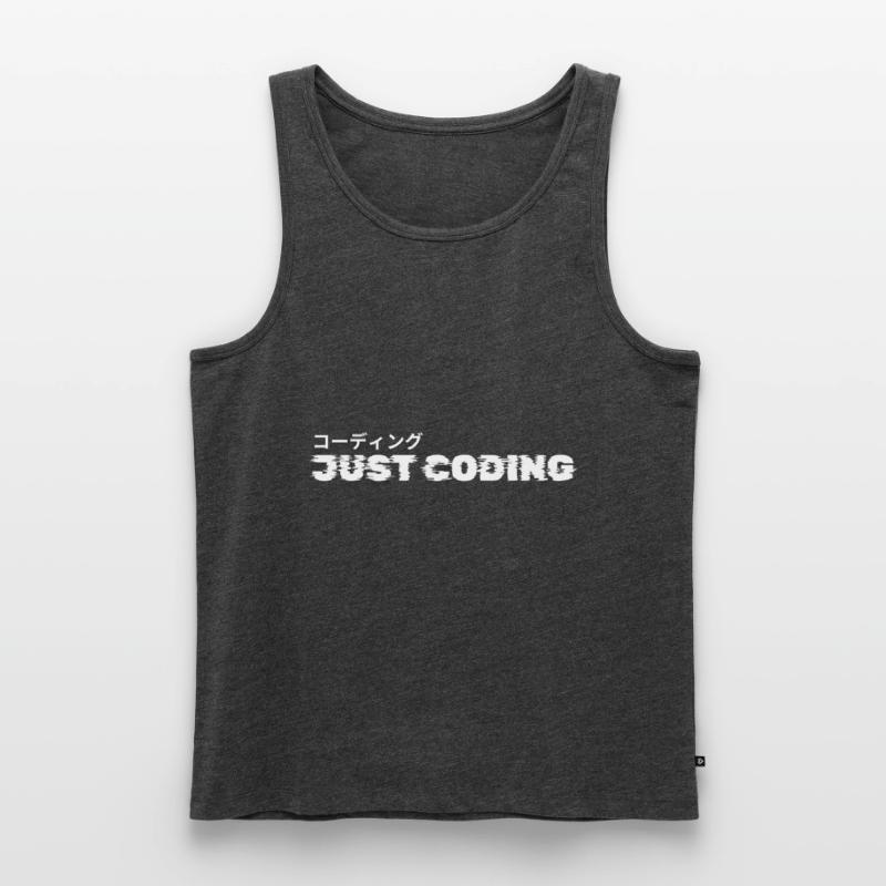 LUZILLION CODER COUTURE, JUST CODING Männer Premium Bio Tank Top