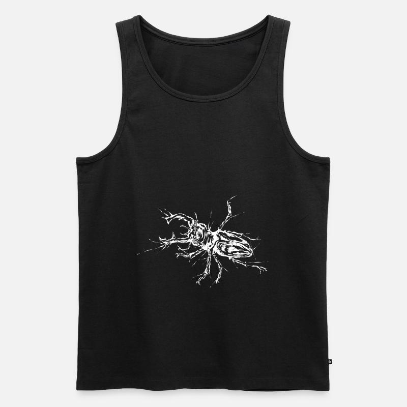 Hirschkäfer - Männer Premium Bio Tank Top - Schwarz