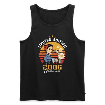 December 2006 Birthday present December 2006 - Men's Premium Organic Tank Top - black - Front - Michal (187cm)