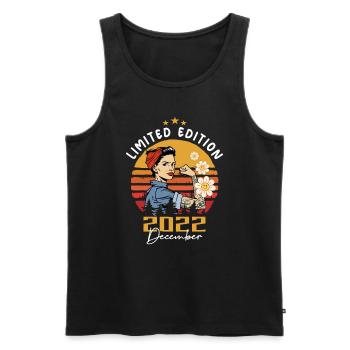 December 2022 Birthday Gift December 2022 - Men's Premium Organic Tank Top - black - Front - Michal (187cm)