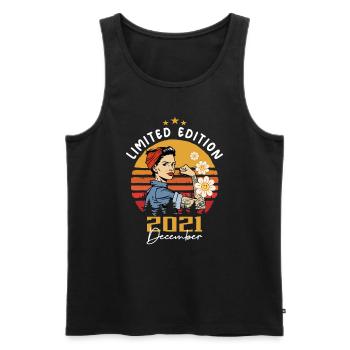 December 2021 Birthday Gift December 2021 - Men's Premium Organic Tank Top - black - Front - Michal (187cm)