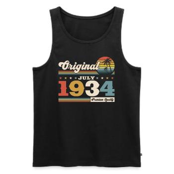 90th Birthday Original July 1934 Born 1934 - Men's Premium Organic Tank Top - black - Front - Michal (187cm)