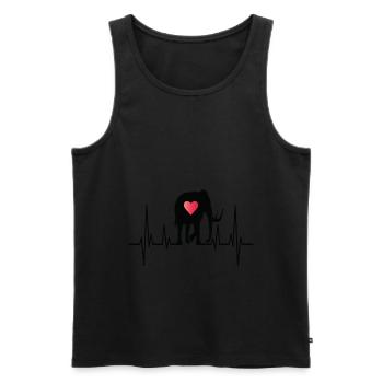 Mammut Ausgestorbener Elefant Geschenk - Männer Premium Bio Tank Top - Schwarz - Vorne - Michal (187cm)