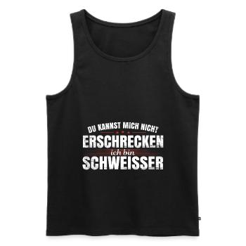 Schweißer Metallbauer Schweisser Schweißen - Männer Premium Bio Tank Top - Schwarz - Vorne - Michal (187cm)