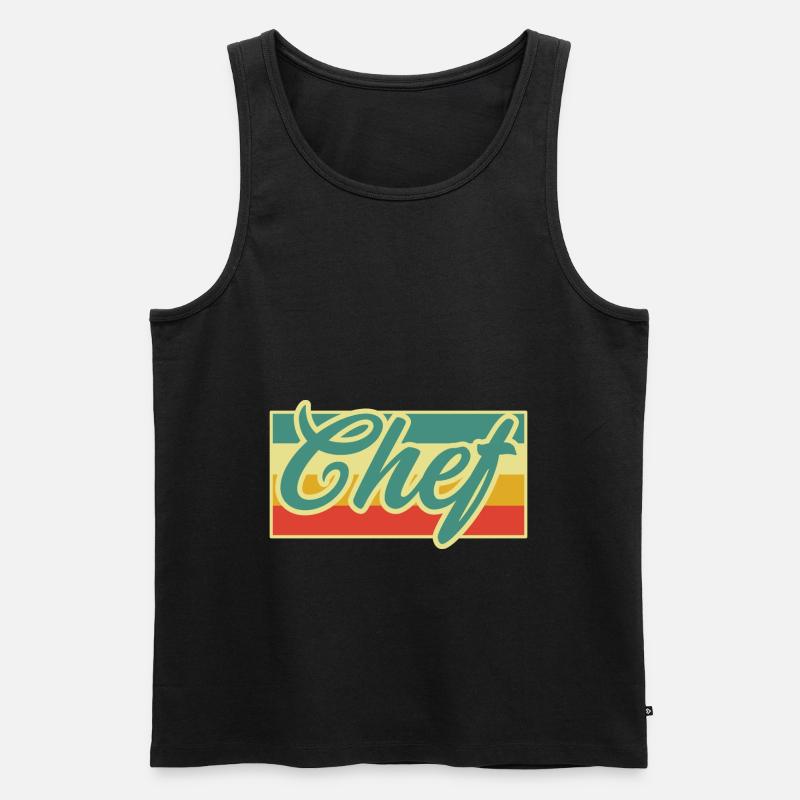 Koch Chef - Männer Premium Bio Tank Top - Schwarz
