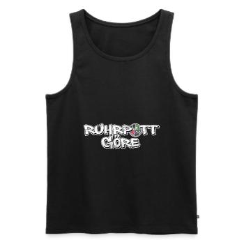 Ruhrpott Göre Gelsenkirchen Wappen - Männer Premium Bio Tank Top - Schwarz - Vorne - Michal (187cm)