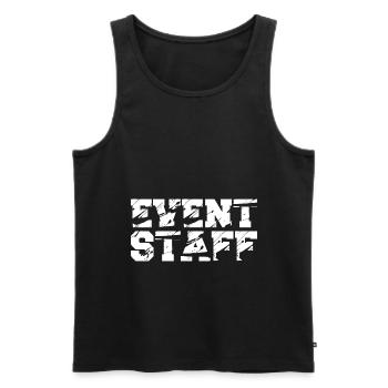 Event Party Planner Staff Eventpersonal Back - Männer Premium Bio Tank Top - Schwarz - Vorne - AI Model Male 178 light (178cm)