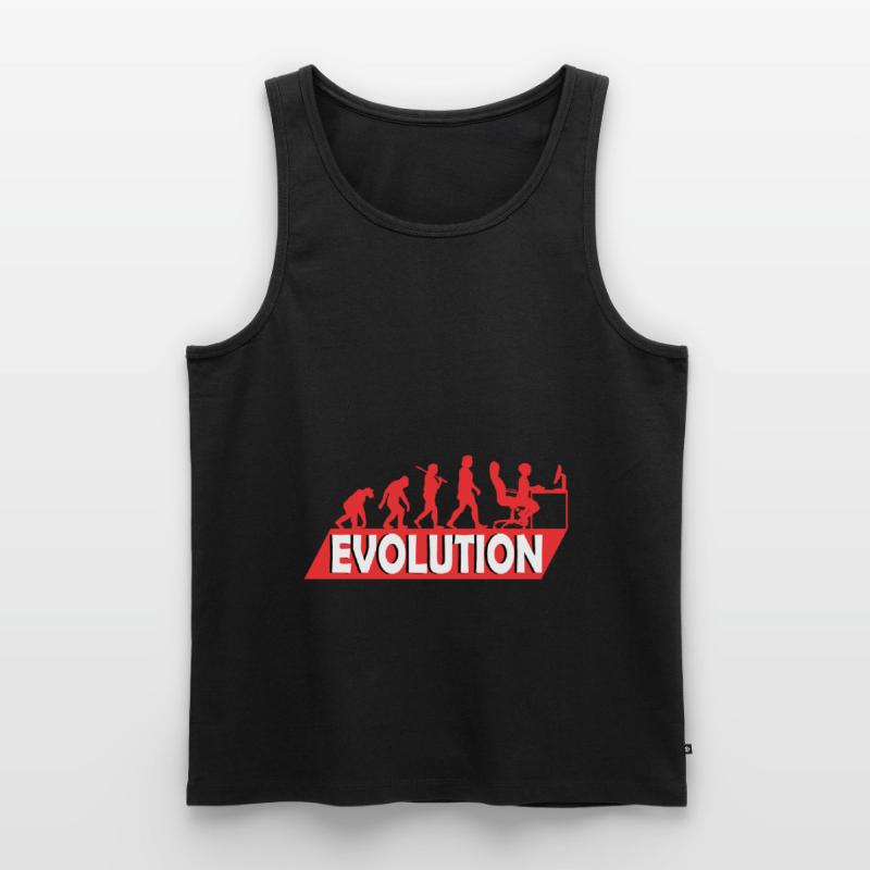 Computer Nerd Programmierer Evolution witzige Männer Premium Bio Tank Top