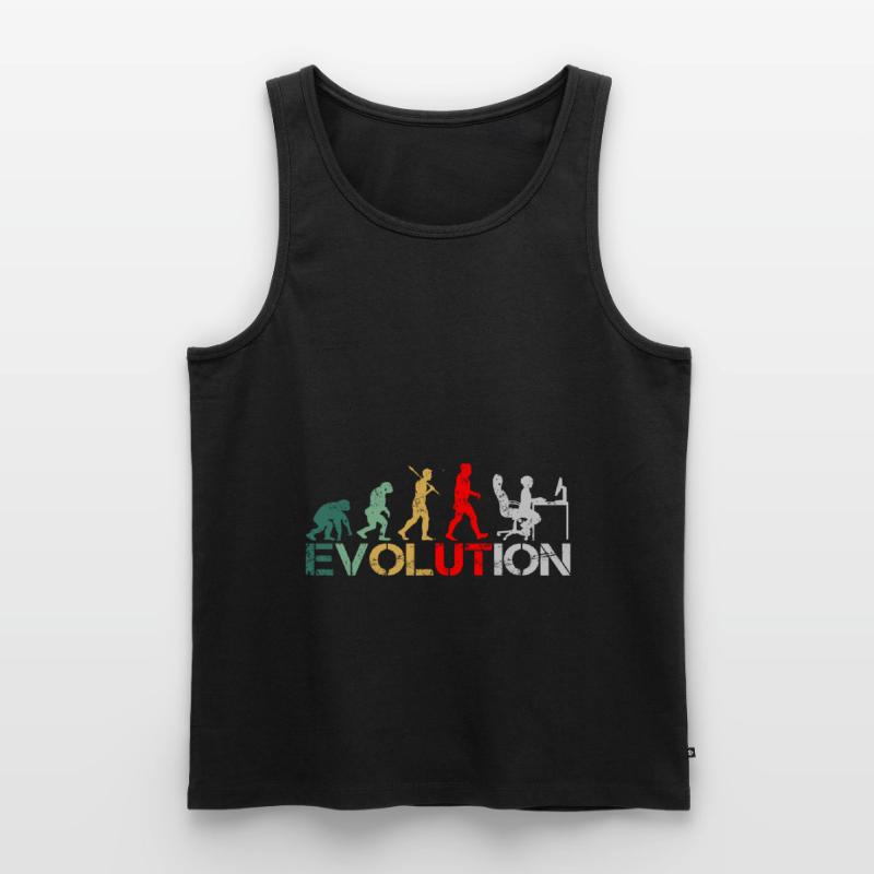 Computer Nerd Programmierer Evolution witzige Männer Premium Bio Tank Top