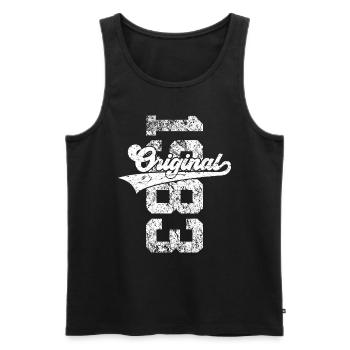 43RD BIRTHDAY ORIGINAL 1983 - Men's Premium Organic Tank Top - black - Front - Michal (187cm)