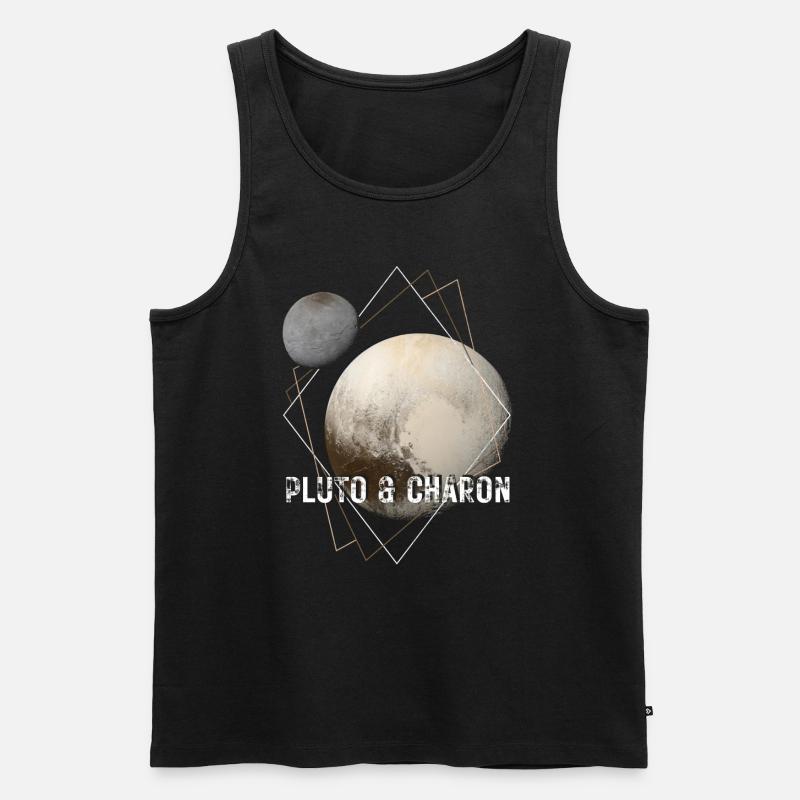 Pluto and Charon - Men's Premium Organic Tank Top - black