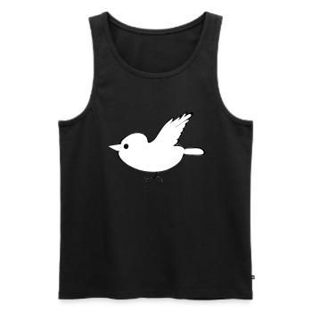 cartoon Vogel tier fliegen - Männer Premium Bio Tank Top - Schwarz - Vorne - AI Model Male 178 light (178cm)