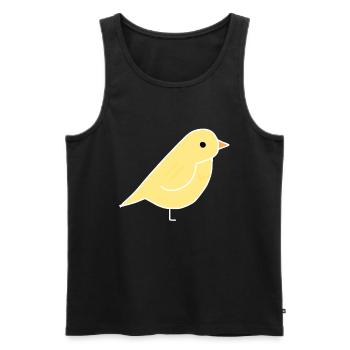 Tier Vogel Tiere Symbol Haustier - Männer Premium Bio Tank Top - Schwarz - Vorne - AI Model Male 178 light (178cm)