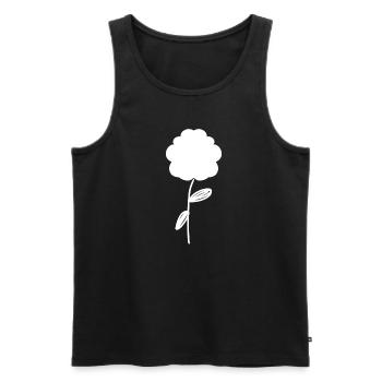 Flower plant icon - Men's Premium Organic Tank Top - black - Front - Michal (187cm)