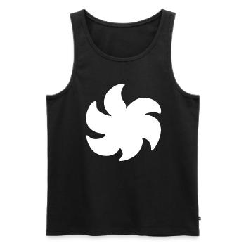 pflanze form symbol symbol blume - Männer Premium Bio Tank Top - Schwarz - Vorne - AI Model Male 178 light (178cm)