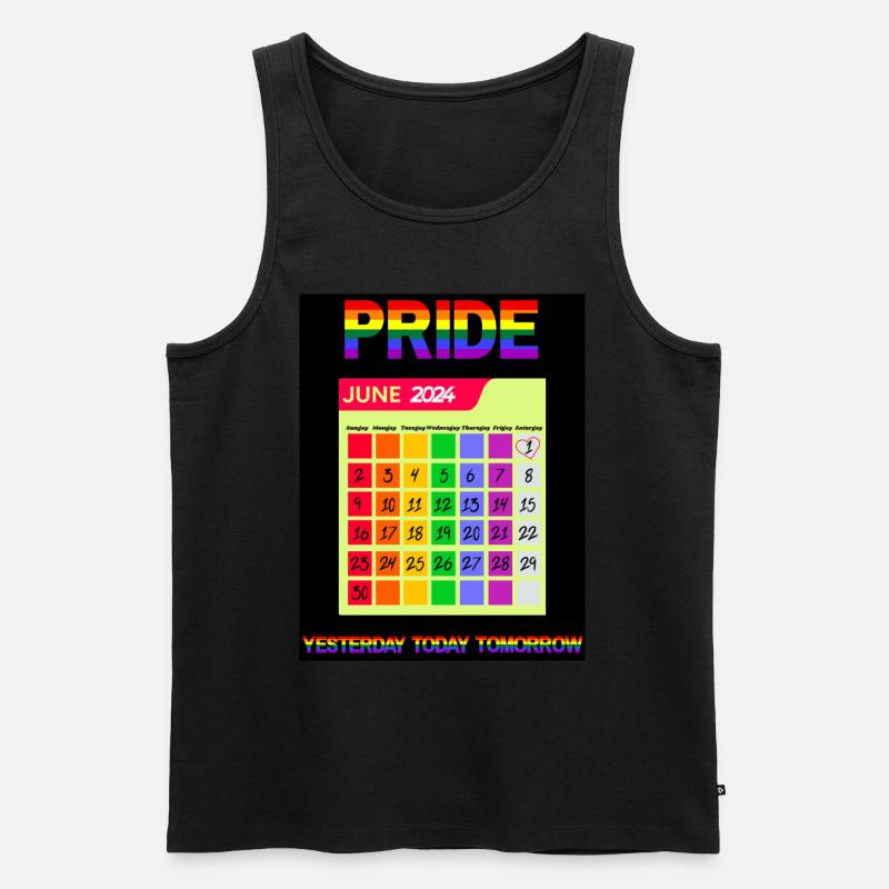 Pride Everyday - Männer Premium Bio Tank Top - Schwarz