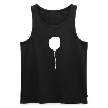 Forme du symbole du ballon - Débardeur bio Premium Homme - noir - Devant - Michal (187cm)