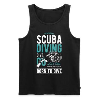 Gerätetauchen Sporttauchen Scuba Diving Taucher - Männer Premium Bio Tank Top - Schwarz - Vorne - AI Model Male 178 light (178cm)