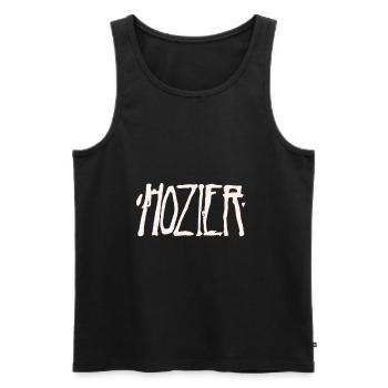 Hozier Schriftzug artsarah - Männer Premium Bio Tank Top - Schwarz - Vorne - Michal (187cm)