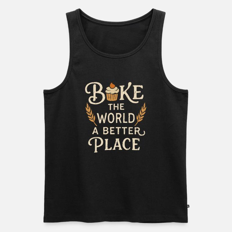 Back dich glücklich! - Männer Premium Bio Tank Top - Schwarz