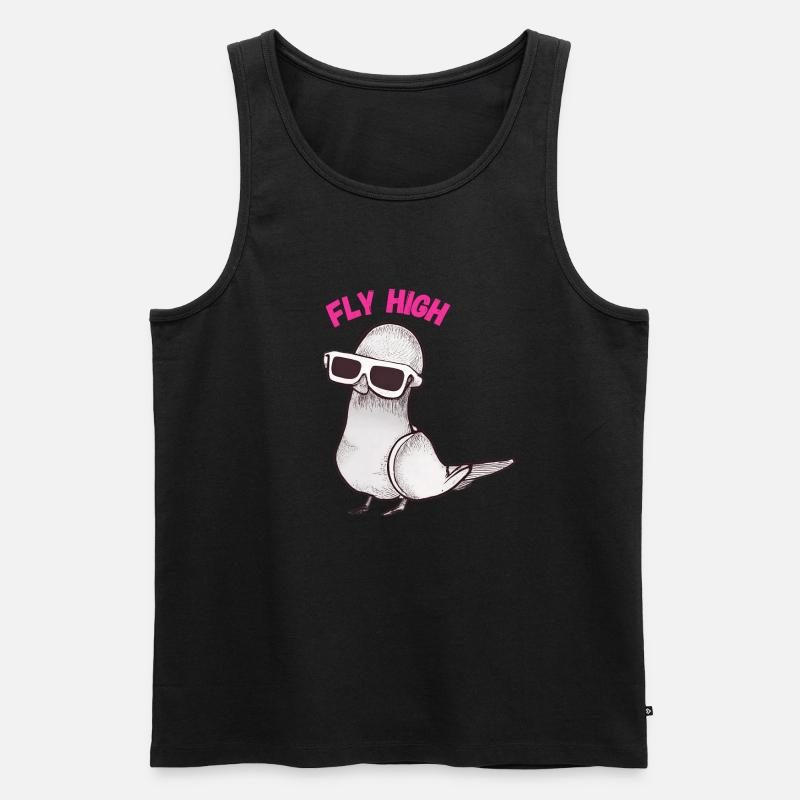 Fly High - Männer Premium Bio Tank Top - Schwarz