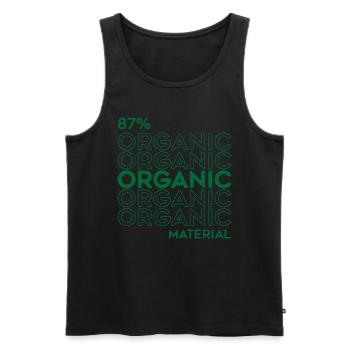 Anime Cyborg 87 Prozent organisches Material - Männer Premium Bio Tank Top - Schwarz - Vorne - AI Model Male 178 light (178cm)