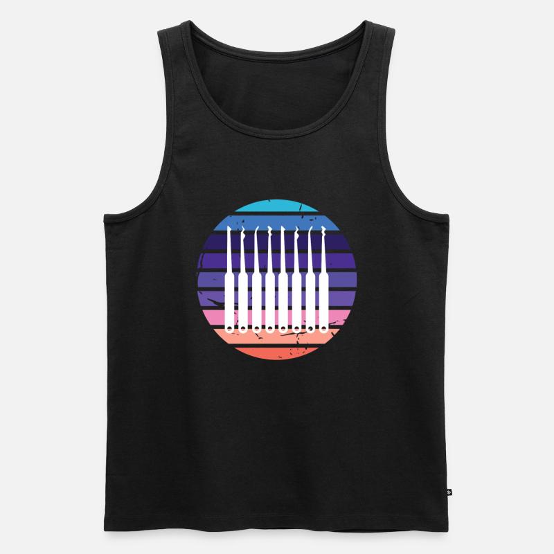 Lockpicking Retro Lockpicking Lockpicker - Men's Premium Organic Tank Top - black