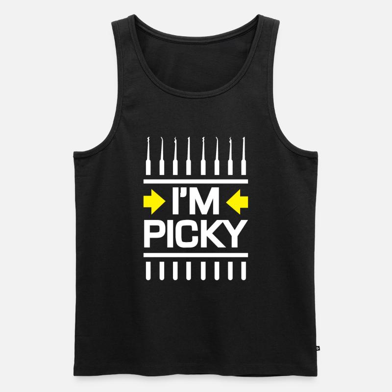 IM Picky Lockpicking Lockpicker - Débardeur bio Premium Homme - noir