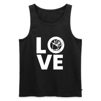 Love Wheel Spiders - Men's Premium Organic Tank Top - black - Front - Michal (187cm)