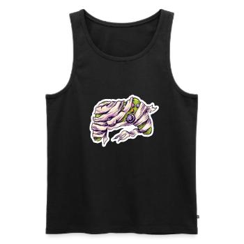 Mummy Joystick Controller Gamer - Men's Premium Organic Tank Top - black - Front - AI Model Male 178 light (178cm)